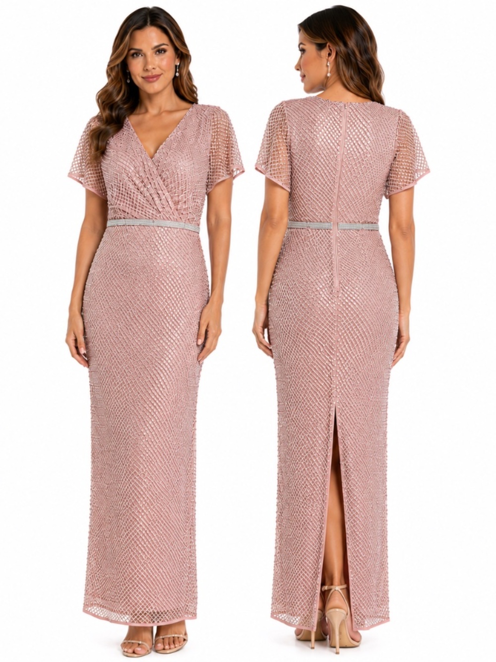 Mac Duggal - 93787 Beaded Column Evening Gown